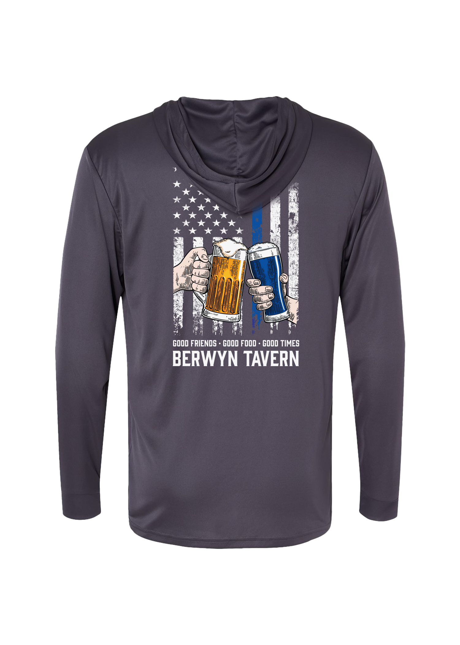 Adult | Hooded Performance T-Shirt, Long-Sleeve