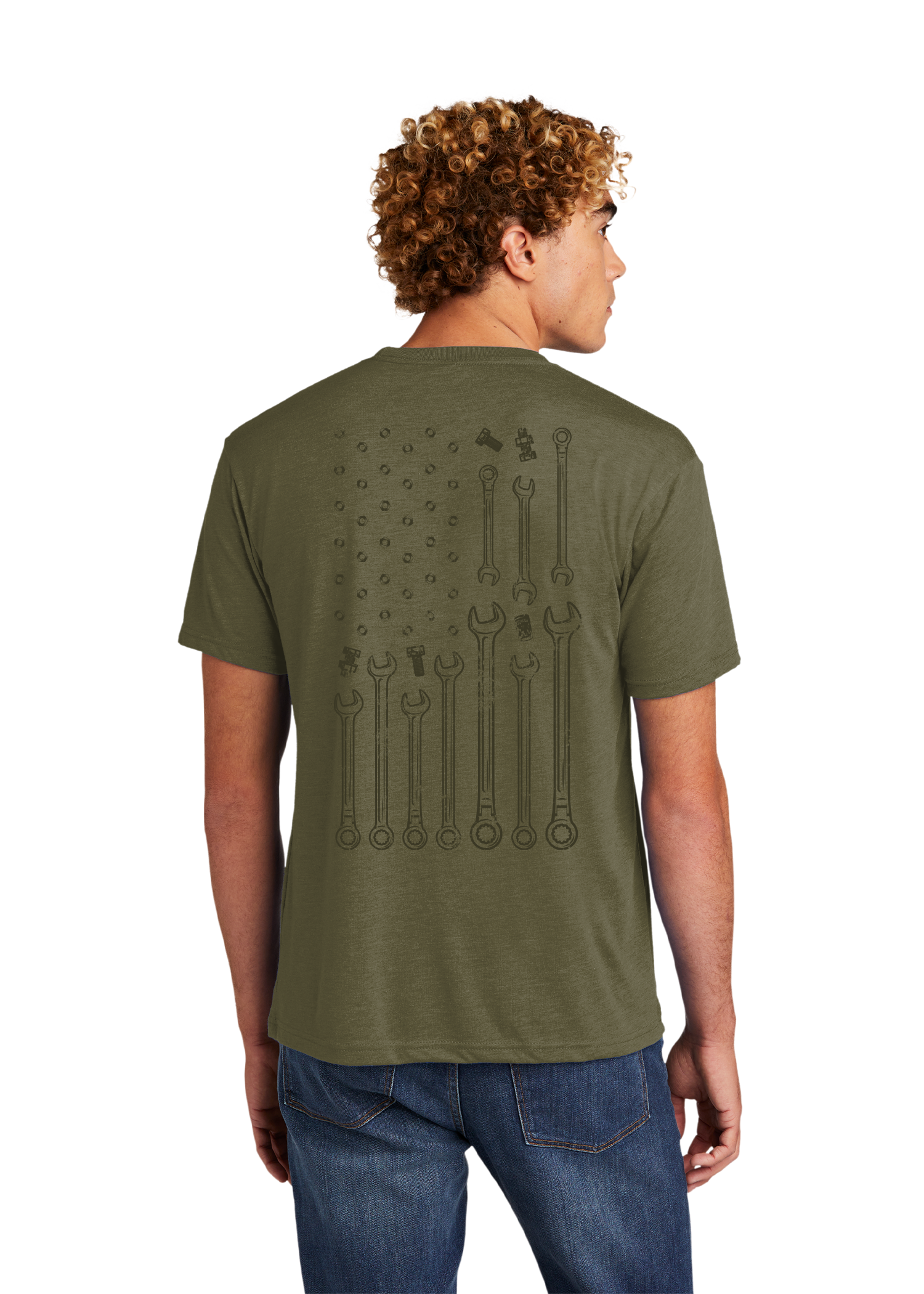 Mechanic's Flag | Triblend Short-Sleeve T-Shirt