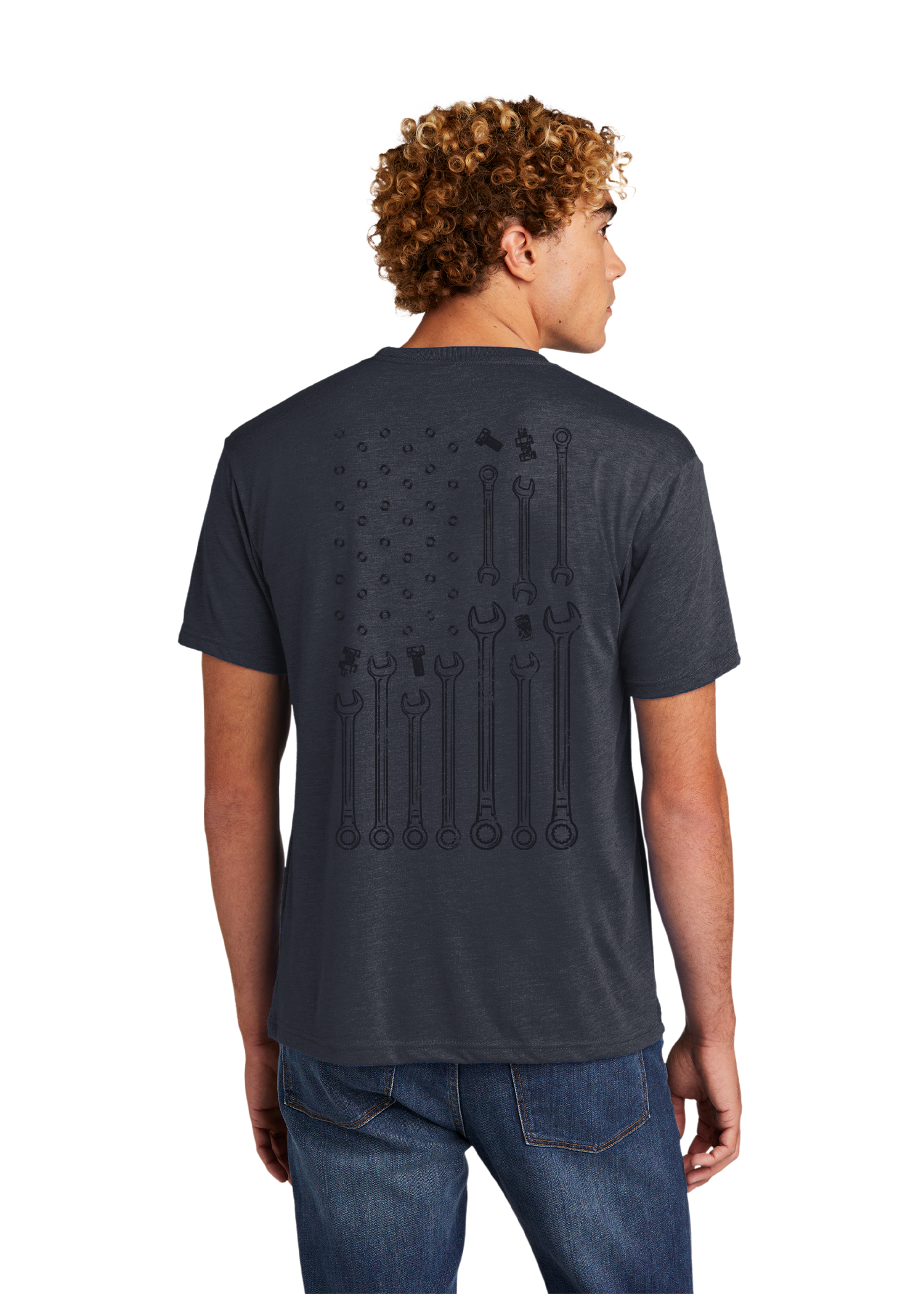 Mechanic's Flag | Triblend Short-Sleeve T-Shirt