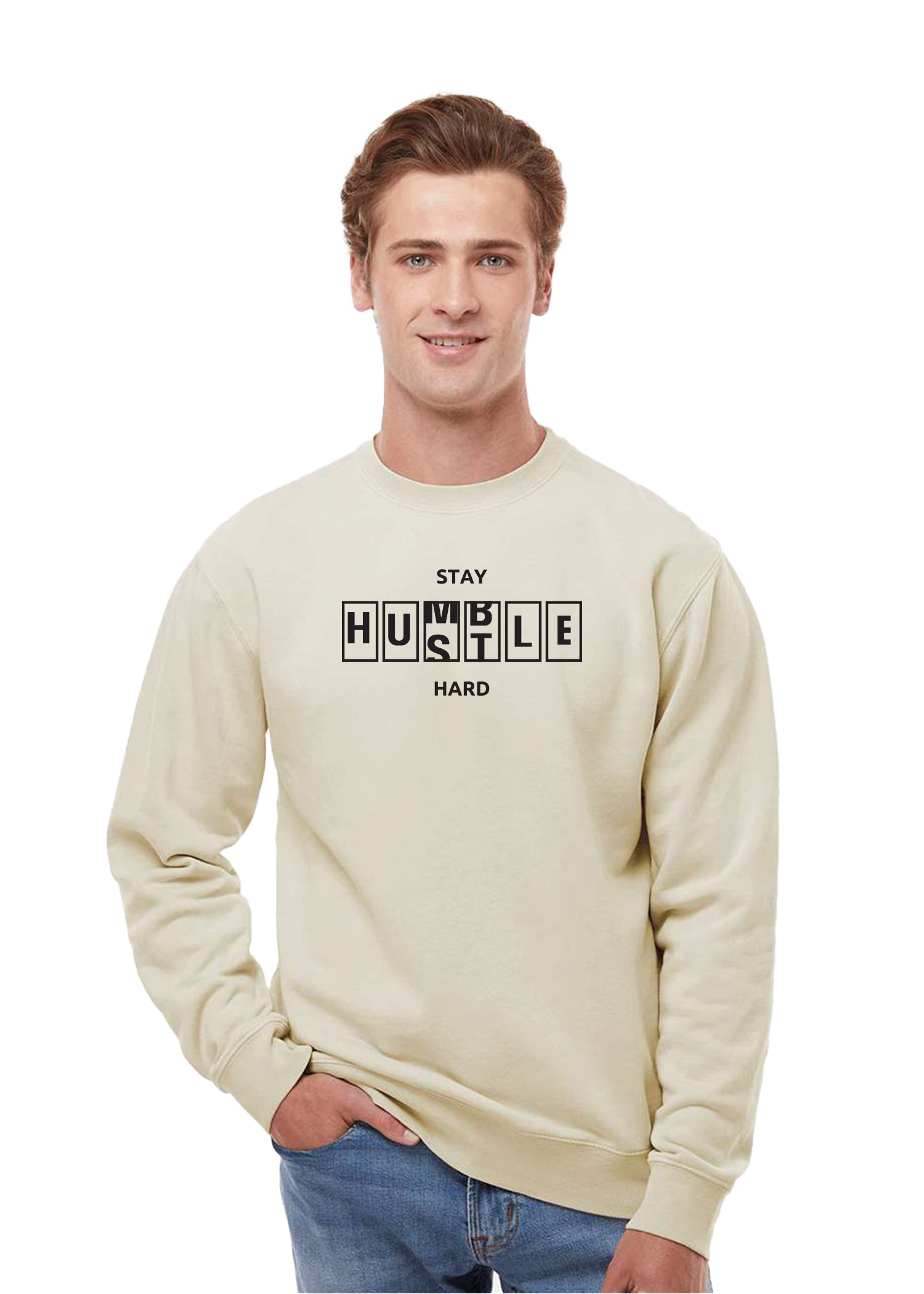 Hustle Hard | Pigment Crewneck Sweatshirt