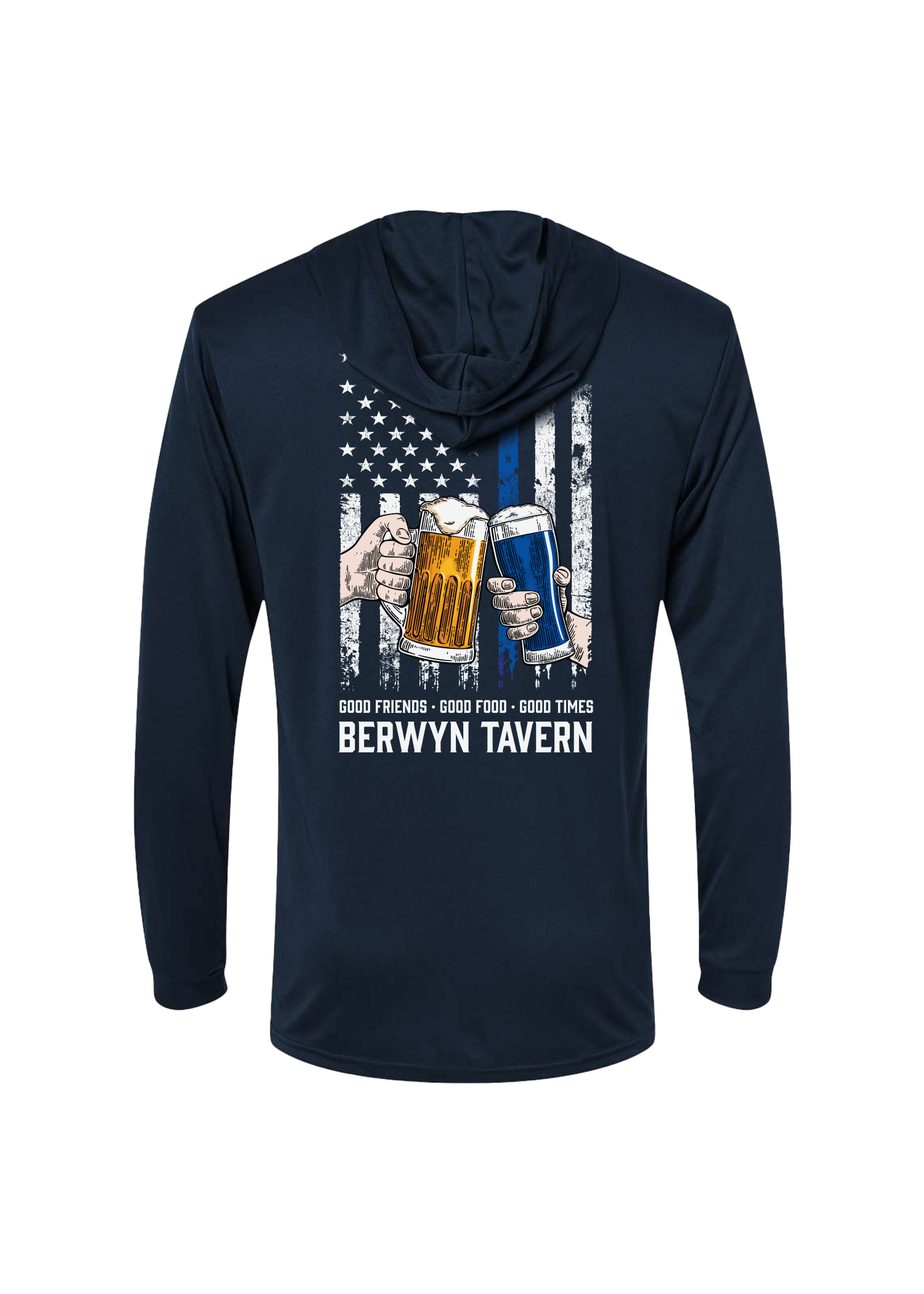 Adult | Hooded Performance T-Shirt, Long-Sleeve