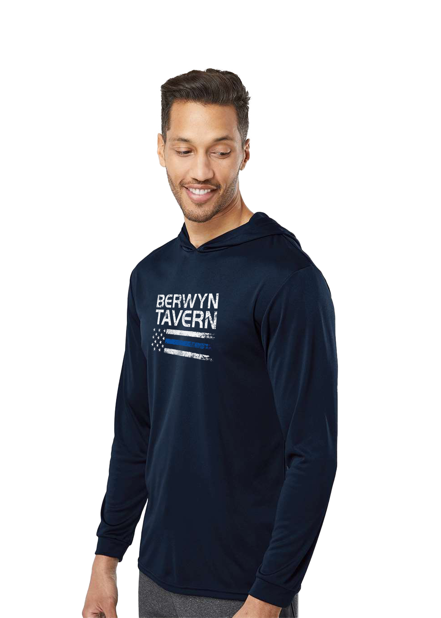 Adult | Hooded Performance T-Shirt, Long-Sleeve