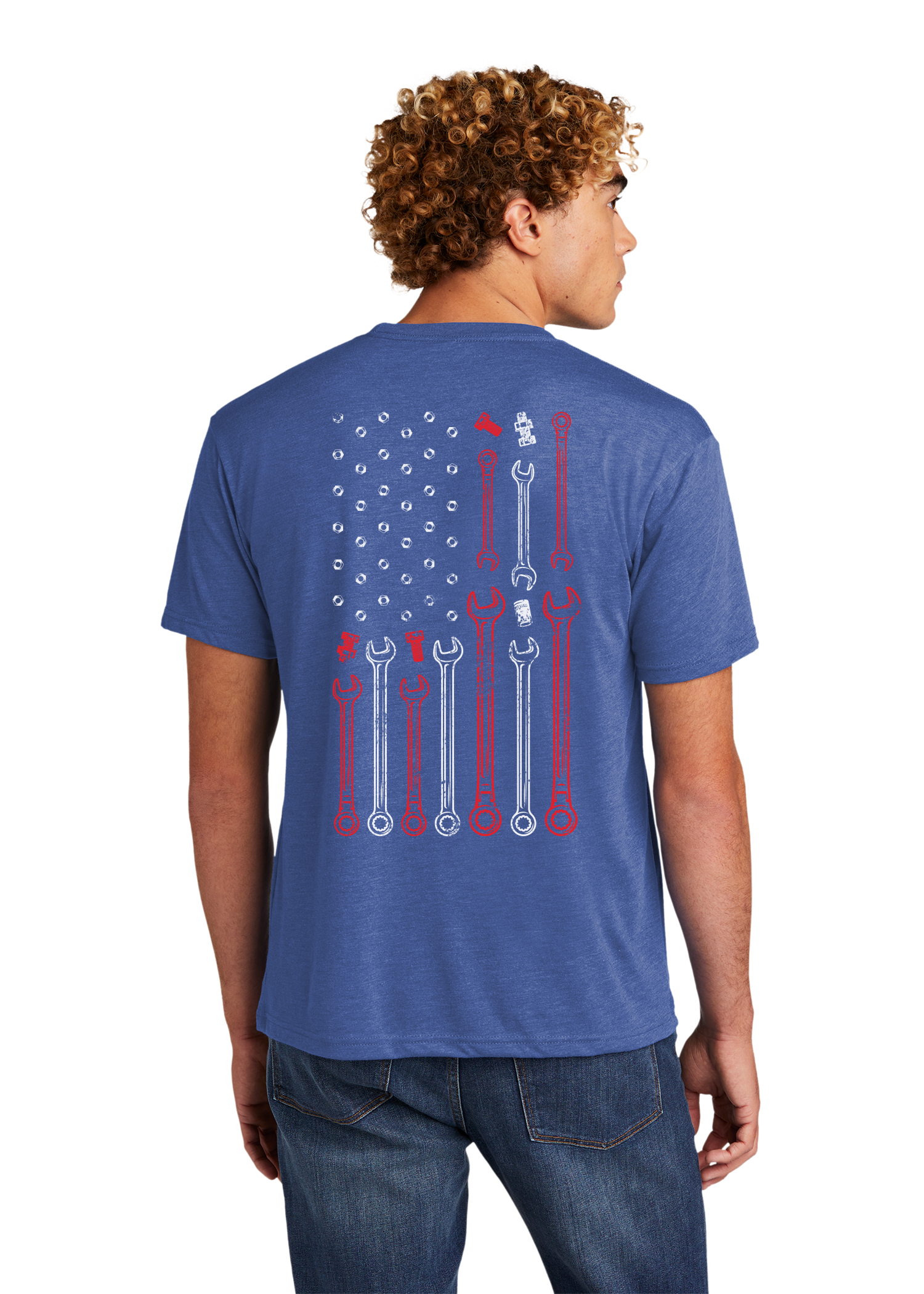 Mechanic's Flag | Triblend Short-Sleeve T-Shirt