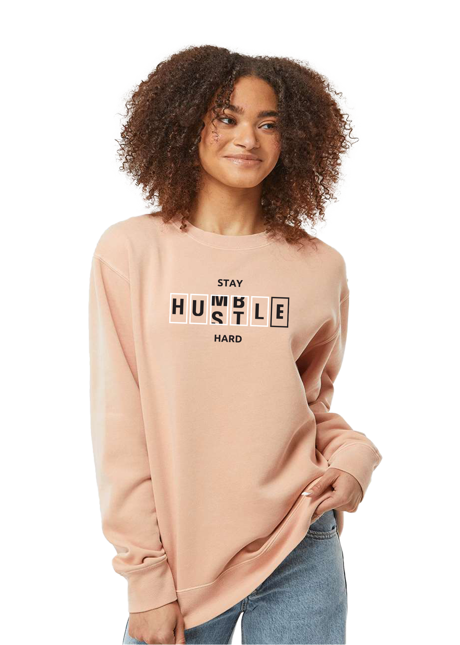 Hustle Hard | Pigment Crewneck Sweatshirt