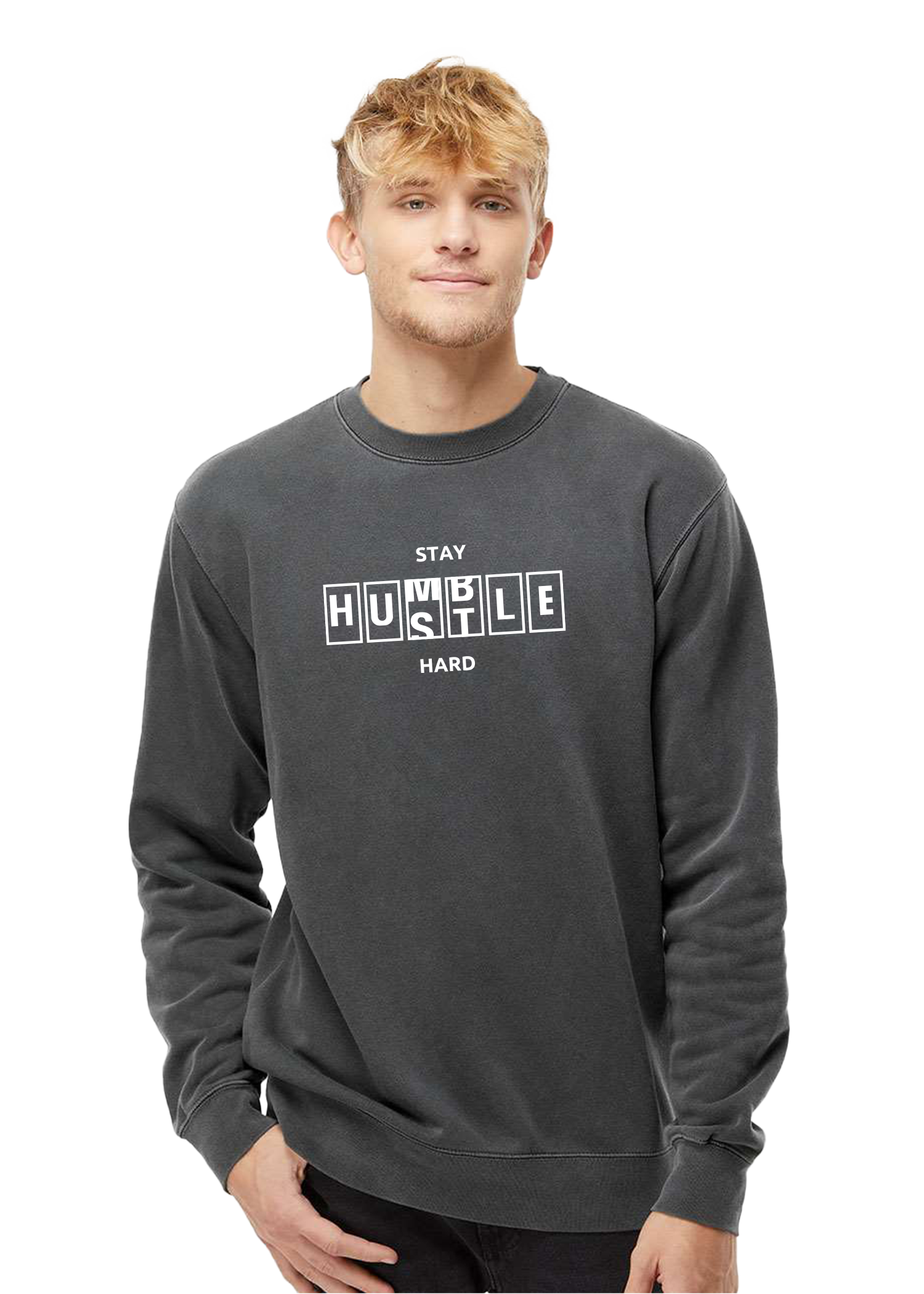 Hustle Hard | Pigment Crewneck Sweatshirt